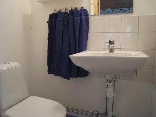 KlintehamnSnäckan的一间带水槽和卫生间的浴室