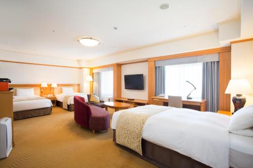 Hotel Nikko Kansai Airport - 3 mins walk to the airport客房内的一张或多张床位