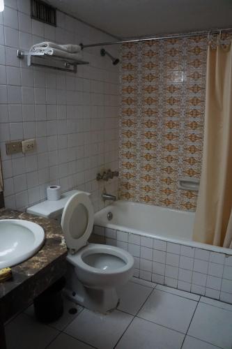 Hotel El Plaza Centro de Lima的一间浴室