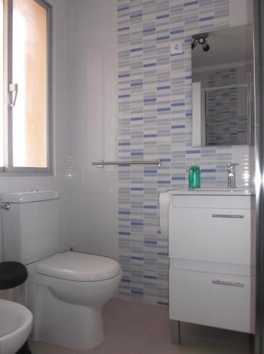 帕拉斯德丽O Cabalo Verde的白色的浴室设有卫生间和水槽。