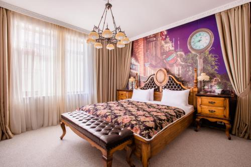巴库精品酒店客房内的一张或多张床位