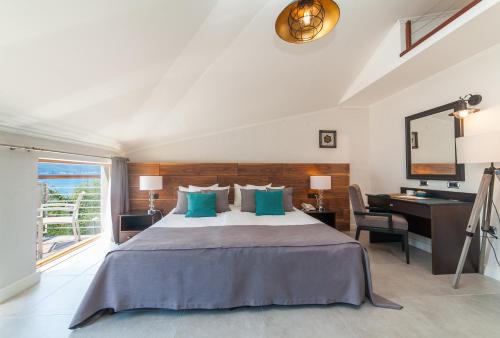 卡萨德尔玛瑞酒店 - 阿莫费瑞客房内的一张或多张床位
