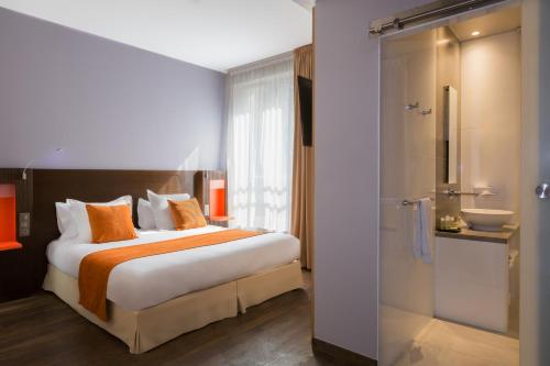 西塞纳贝斯特韦斯特酒店客房内的一张或多张床位