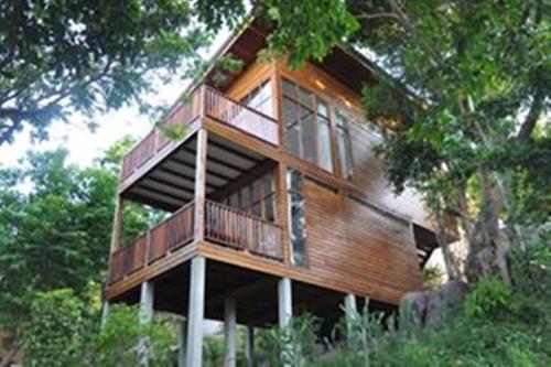 哈林海滩Amaresa Resort & Sky Bar - experience nature的森林中间的树屋
