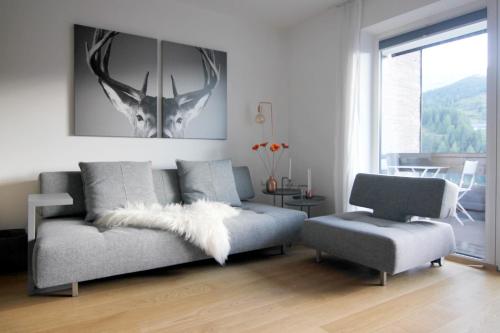 索内纳尔佩·纳斯费尔德Apartment Bergjuwel的客厅配有沙发和椅子