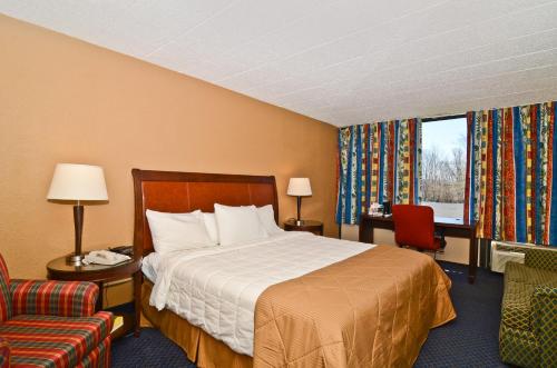 波科诺酒店及会议中心 - 波科诺山脉客房内的一张或多张床位