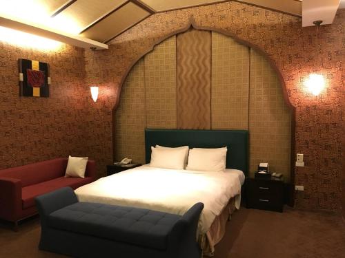 禾枫SPA汽车旅馆 - 斗六馆客房内的一张或多张床位