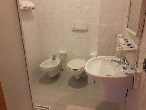 卡斯泰洛泰西诺皮佐德吉尔乌切利酒店的一间带卫生间和水槽的浴室