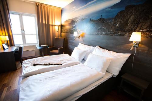Thon PartnerHotel Skagen客房内的一张或多张床位