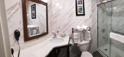 布鲁克林海洋公园戴斯酒店的一间浴室