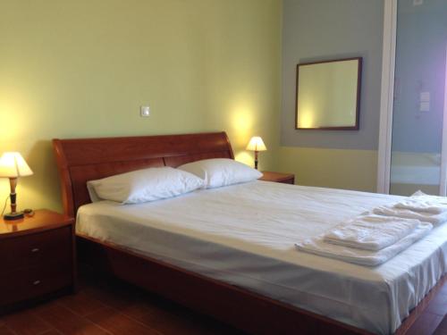 Vila Tselentata客房内的一张或多张床位