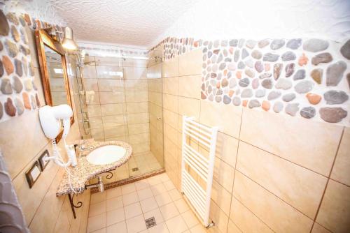 斯库台特拉迪塔酒店的一间带水槽和卫生间的浴室