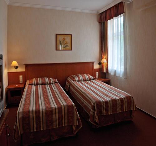 中央酒店客房内的一张或多张床位