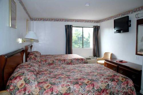 马纳萨斯时尚之家旅馆的酒店客房设有床和窗户。