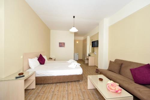 费拉阿斯特罗利托斯公寓的酒店客房,配有床和沙发