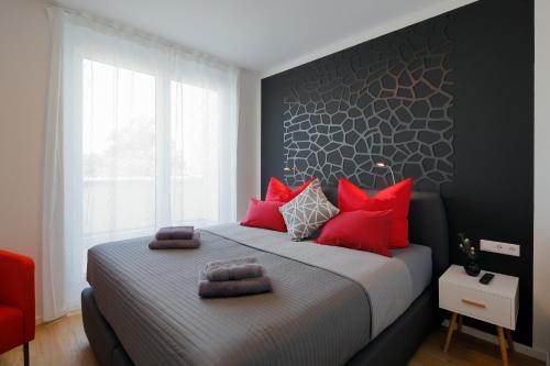 弗赖堡顶层公寓客房内的一张或多张床位