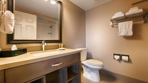 红棉树贝斯特韦斯特高级酒店的一间浴室