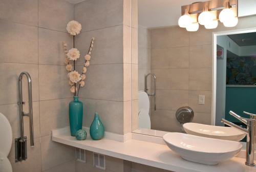 布宜诺斯艾利斯ian Hotel的浴室设有2个水槽和镜子