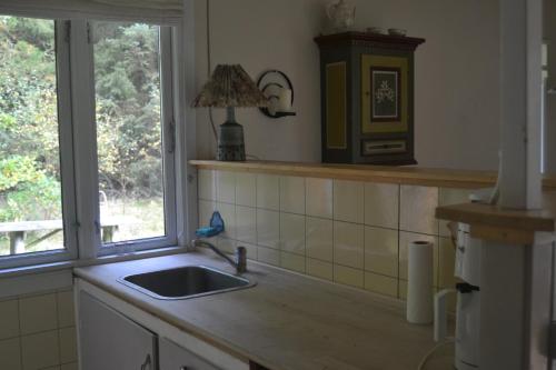 AnsGranly的厨房设有水槽和窗户。