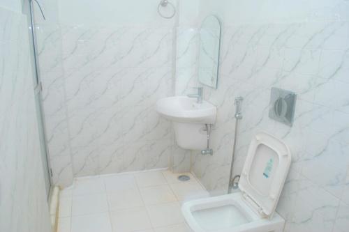 拜拉哈瓦Hotel Daisy Park的一间带卫生间和水槽的浴室