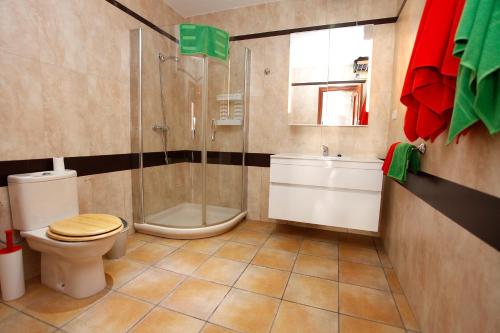 科蒂略Casa Sunshine Cotillo Mar的一间带卫生间和淋浴的浴室