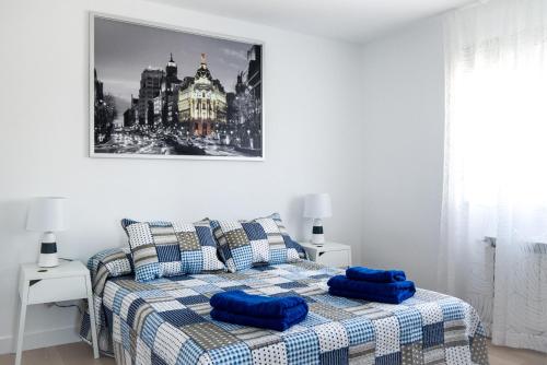 Ever House IFEMA Mar de Cristal客房内的一张或多张床位