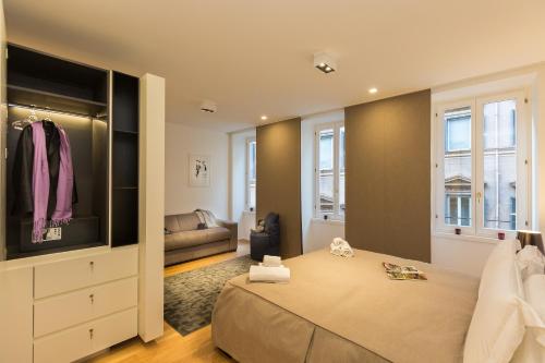 Amazing Piazza Venezia Suites客房内的一张或多张床位