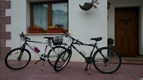 在GURE-LUR casa rural内部或周边骑自行车