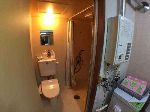 金泽肯若库海苏203号公寓的一间带卫生间和淋浴的小浴室