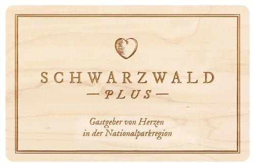 拜尔斯布龙BFE Waldblick Tonbach的带有心灵和文字珠宝的木框