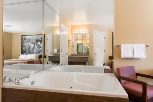 锡安飓风速8酒店的一间浴室
