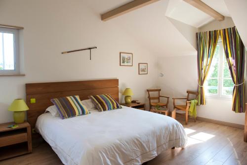 Maison d'hôte Iparra- Pays Basque客房内的一张或多张床位