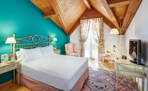 Hotel Silken Villa de Laguardia客房内的一张或多张床位