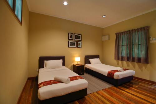 塞皮洛克自然旅馆客房内的一张或多张床位