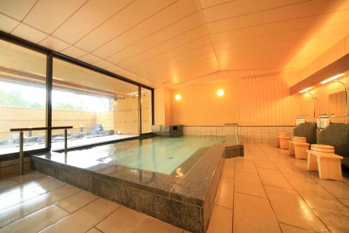 奈良米卡萨酒店 的大型客房的游泳池
