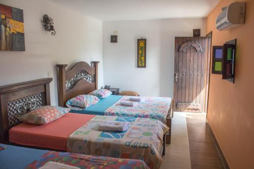 Posada El Abuelo客房内的一张或多张床位