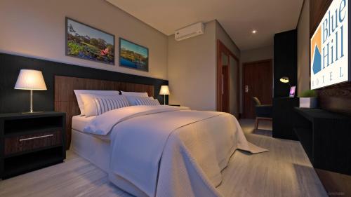 蓝山酒店客房内的一张或多张床位