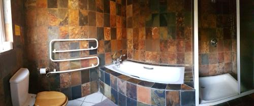 米德兰Crocodile Lodge cc的一间带水槽和卫生间的浴室
