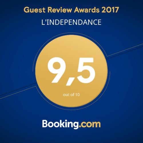 里昂林德彭丹斯旅馆的读客评奖限制性附录的标志