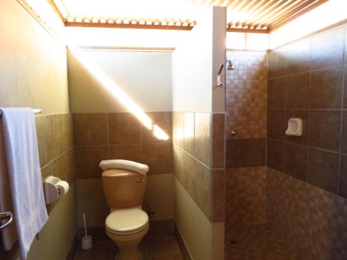 索利泰尔索芙特冒险露营地的一间带卫生间和淋浴的浴室