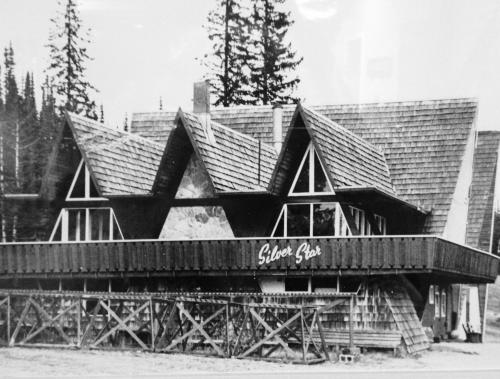锡尔弗斯塔The Pinnacles Suites & Townhomes的一张黑白相间的建筑屋顶照片