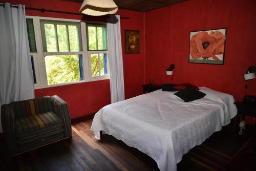 Punta Ballena- Rancho Civil- Casa de Campo, Piscina y Playa客房内的一张或多张床位