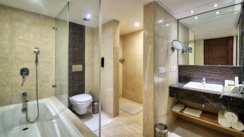 斋浦尔市中心丽筠酒店的一间浴室