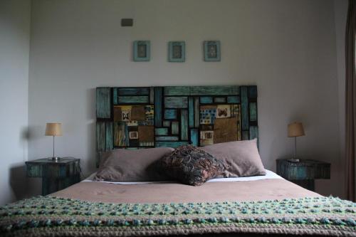 Cabañas Lomas del Lago客房内的一张或多张床位