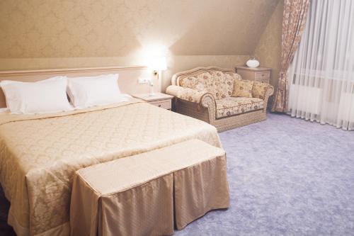 极光精品酒店客房内的一张或多张床位