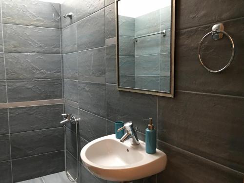 海若克利欧Persephone's Project的一间带水槽和镜子的浴室