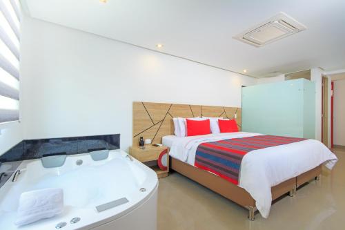 奥博酒店客房内的一张或多张床位