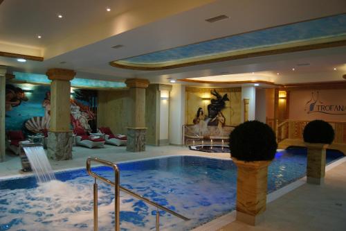 米兹多洛杰特洛法纳康体及SPA酒店的在酒店房间的一个大型游泳池