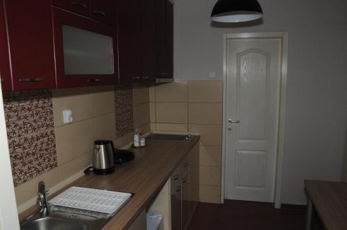 库马诺沃Dada Lux的厨房配有水槽和台面