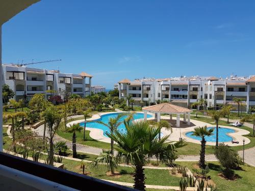 Marina Golf, Tanger Emplacement supérieur Juste à côté de la piscine内部或周边泳池景观